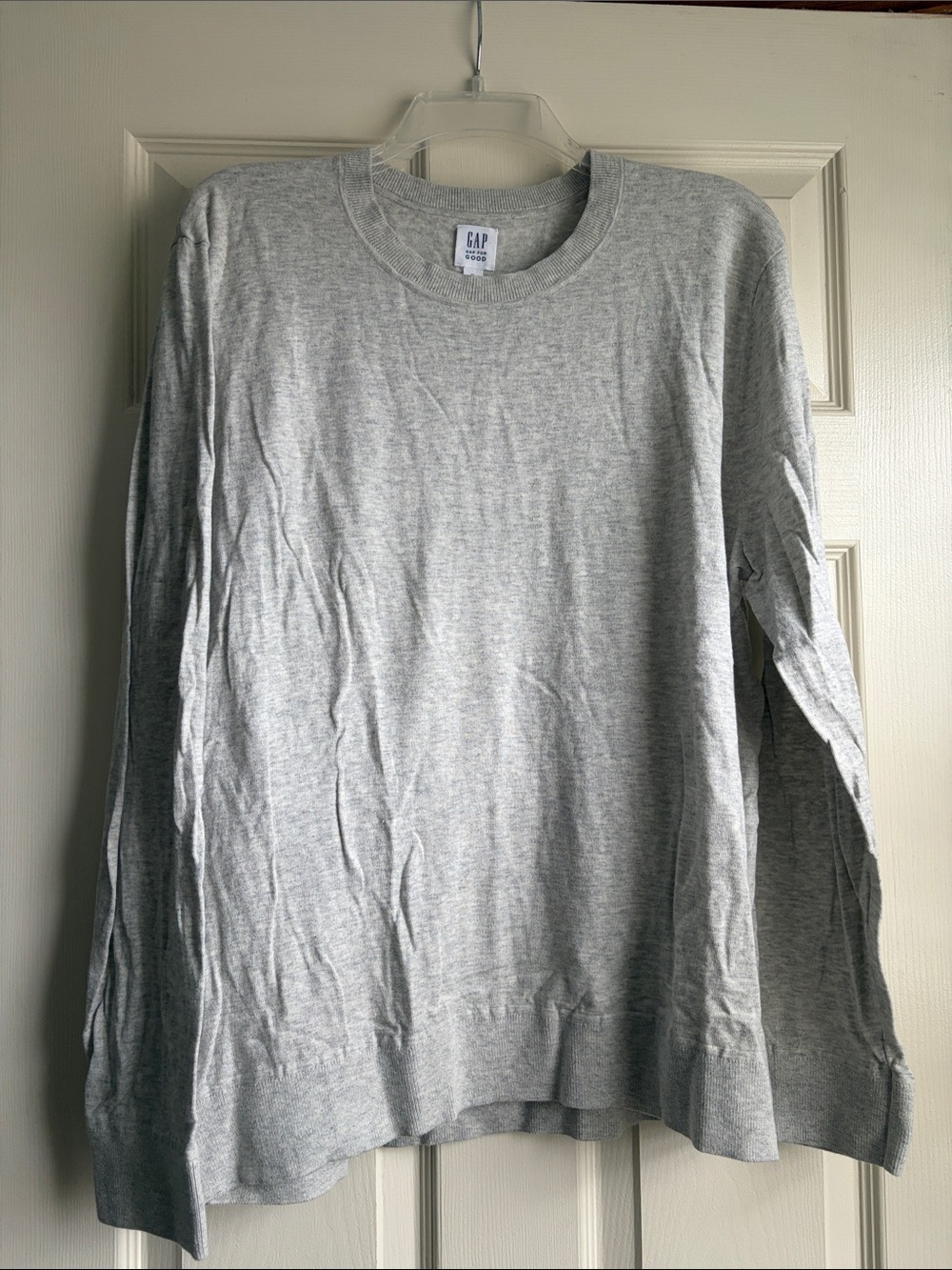 GAP Men's Crewneck Sweater - Light Gray Heather